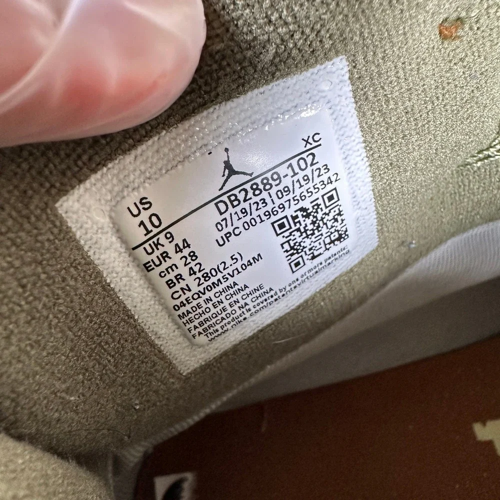 Jordan 1 Element Gore-Tex Legend Coffee Medium Olive DB2889-102 Mens Size 10